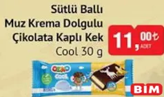 ŞÖLEN OZMO SÜTLÜ BALLI MUZ KREMA DOLGULU ÇİKOLATA KAPLI KEK 30 G ŞÖLEN OZMO SÜTLÜ BALLI MUZ KREMA DOLGULU ÇİKOLATA KAPLI KEK 30 G